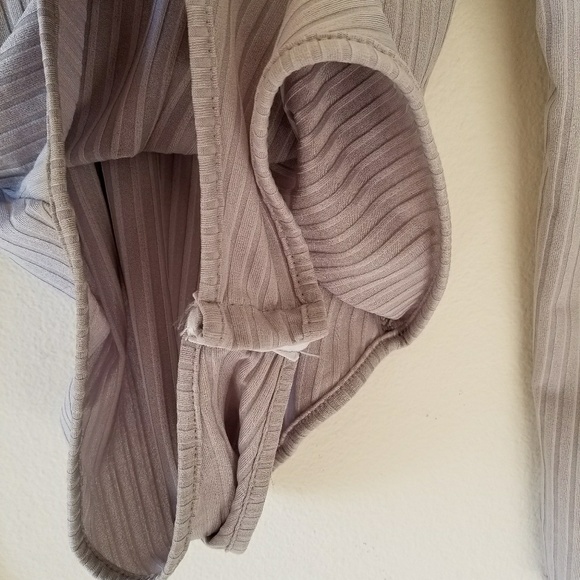 Ribbed Grey Bodysuit - Picture 2 of 4